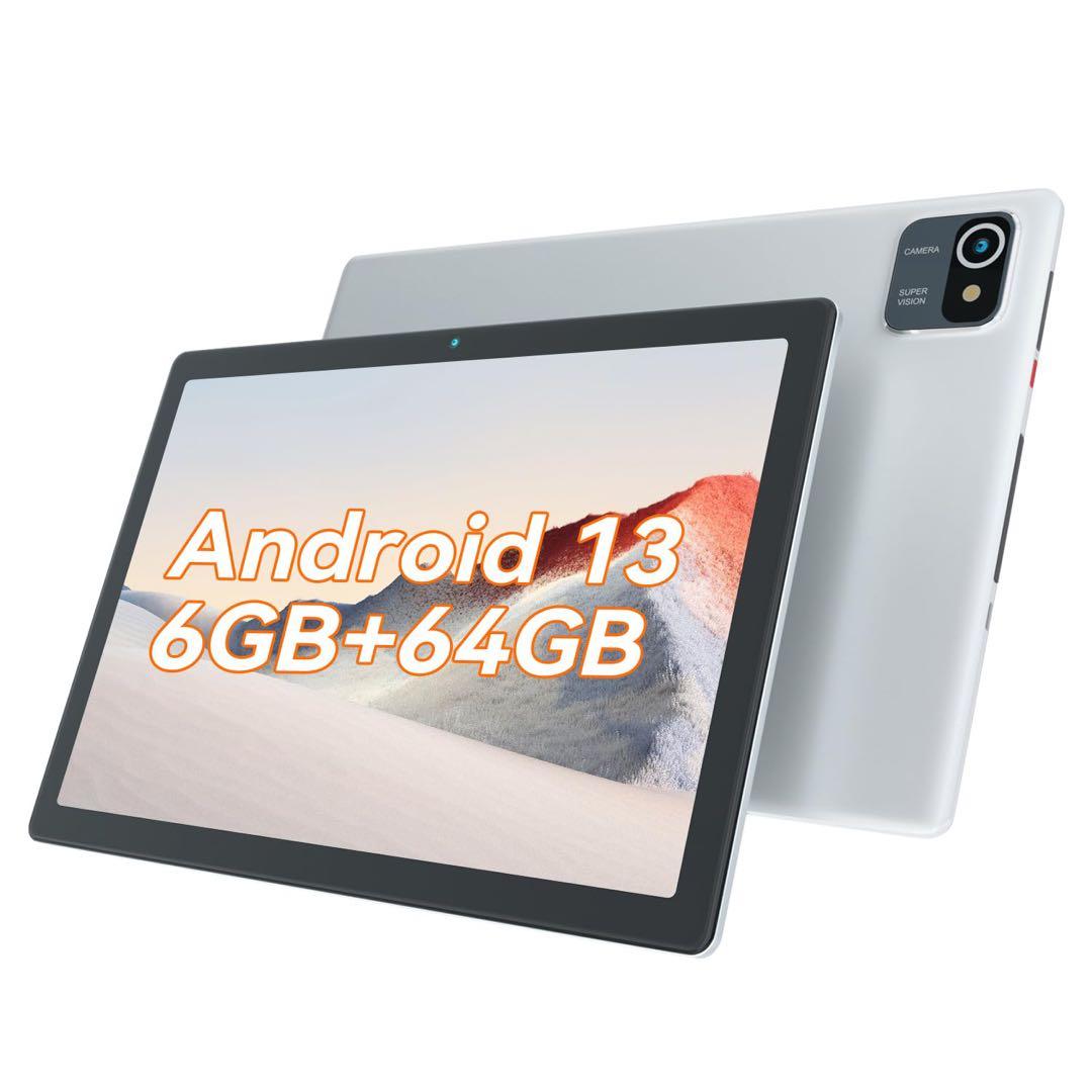 Android 13タブレット10 インチ6GB RAM 64GB GMS認証