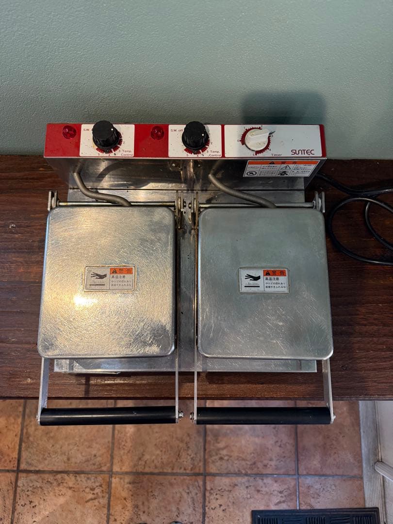 サンテック 2連パンケーキベーカー POK-22