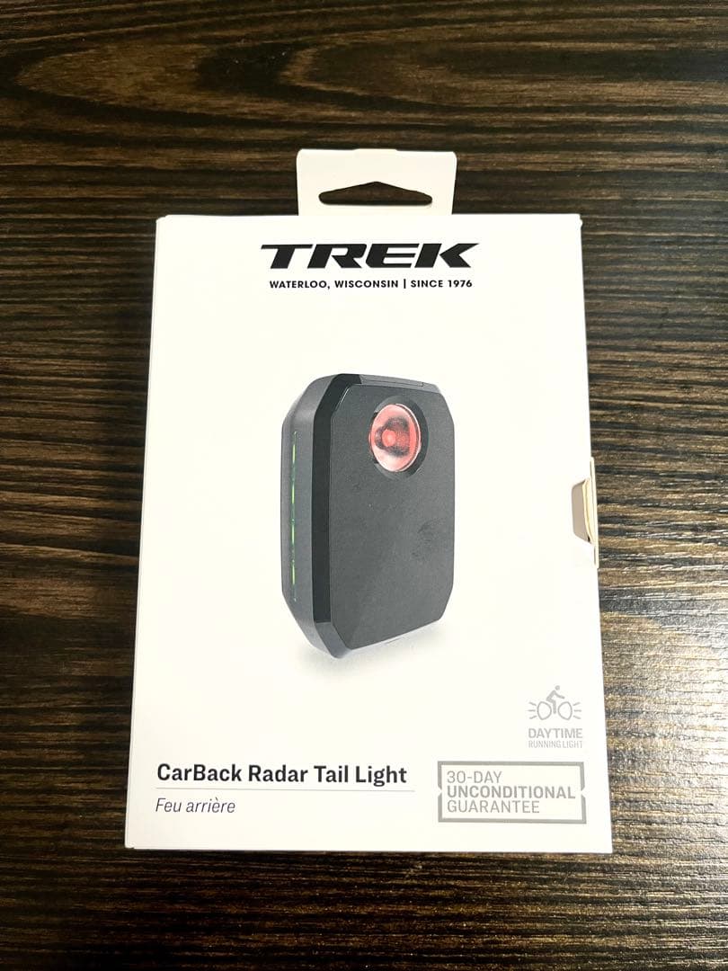 Trek CarBack Radar テールライト 未使用品、落下防止カバー付属