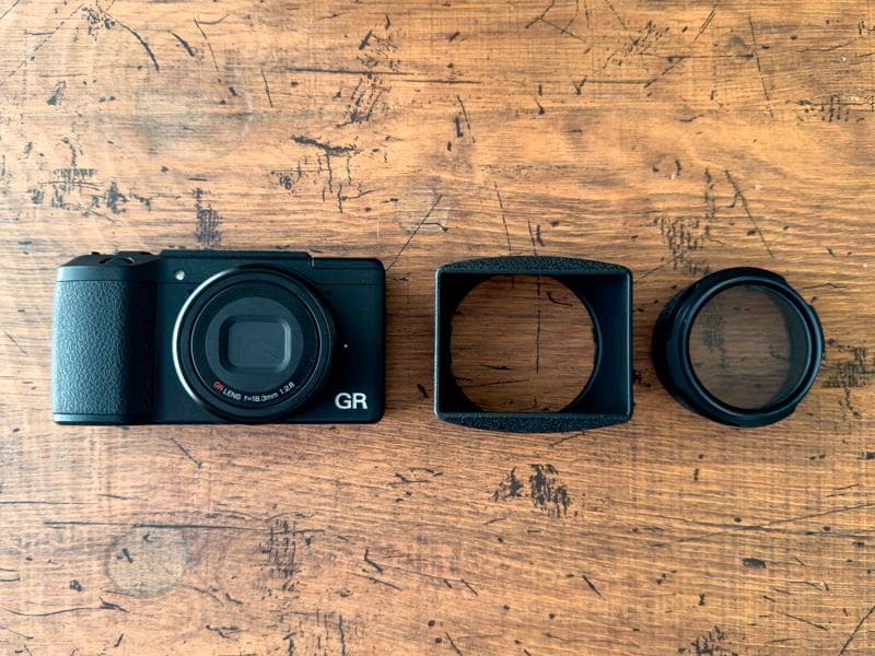 RICOH GRII　フードアダプターGH-3：BLACK MIST No5