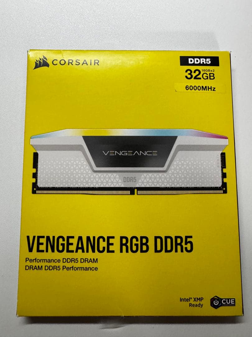 メモリー CORSAIR VENGEANCE RGB DDR5 32GB 6000MHz