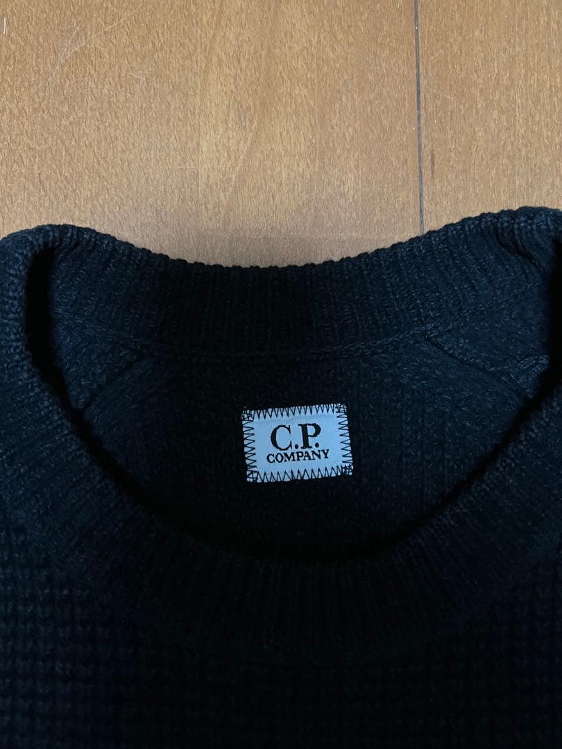 トップス c.p company crewneck lens sweater black
