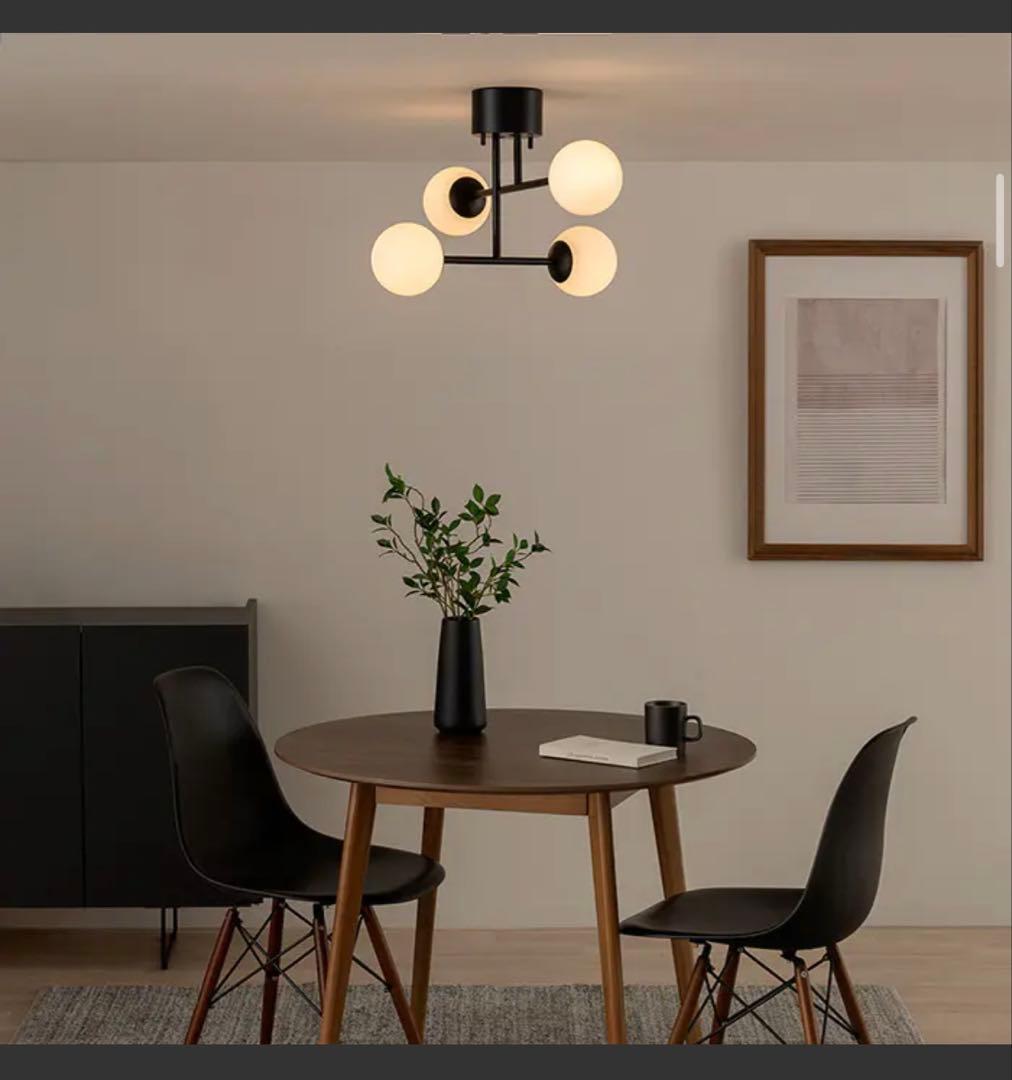 ほぼ新品 ORBA 4灯 シーリングライト エアリゾーム 電球付き E17