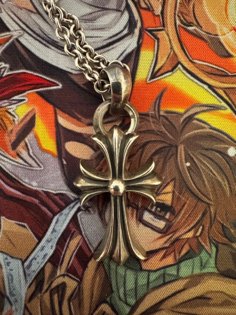 クロムハーツ　CHスモールクロスwithベイル　NEチェーン　インボイス付き