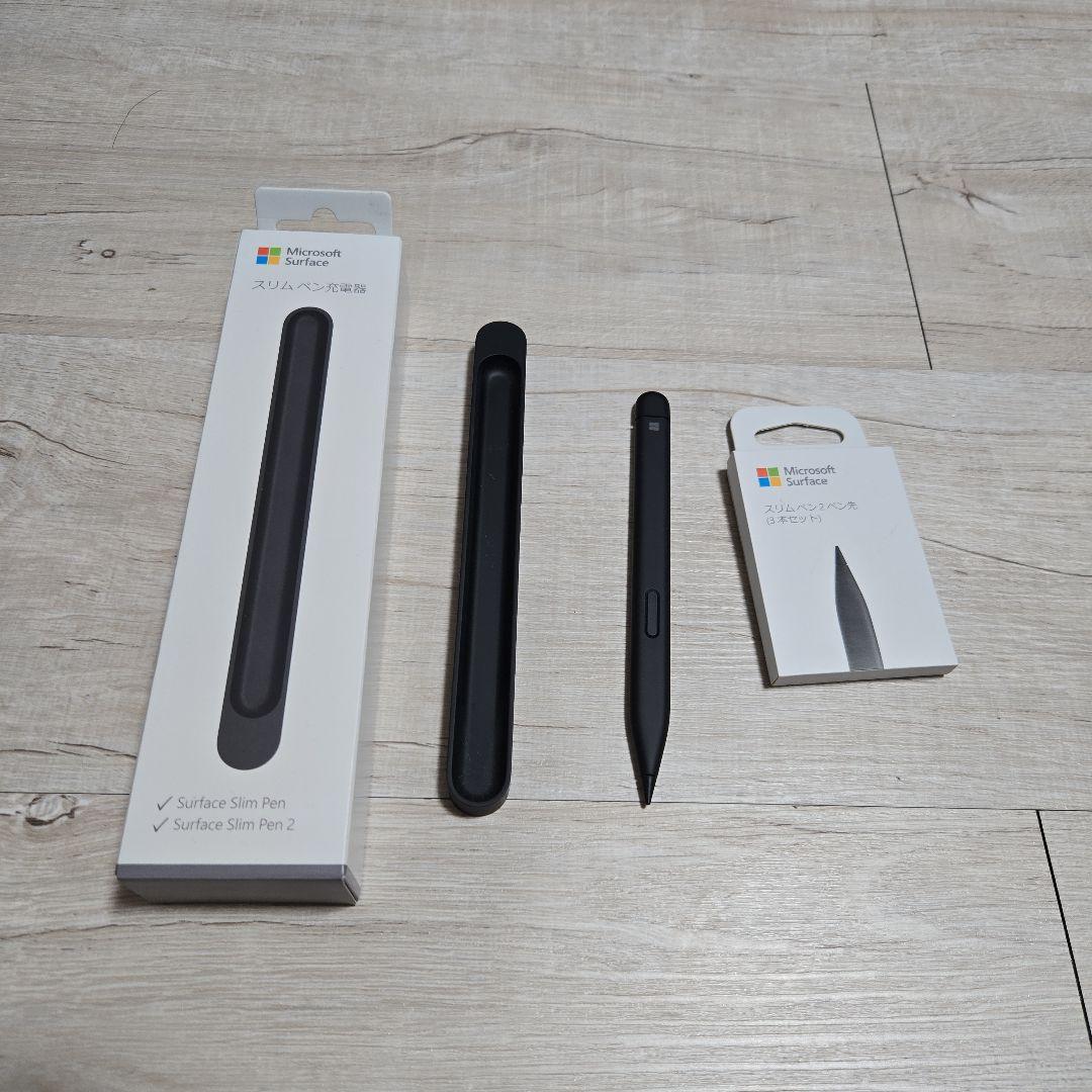 Microsoft Surface Slim Pen 2 および充電器