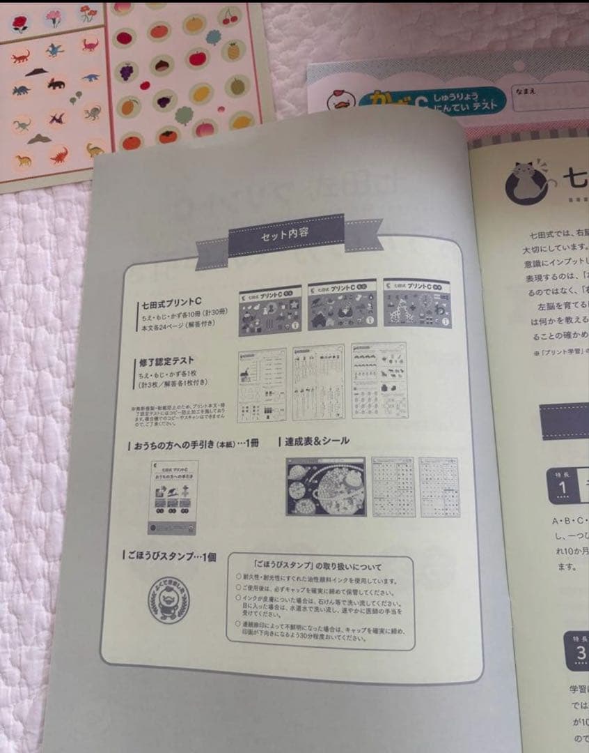 七田式プリントC フルセット　切り離し済み　しちだ式