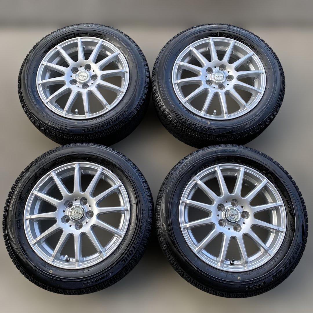 中古溝ありブリヂストンスタッドレスセット185/60R15旧型シエンタ　送料無料