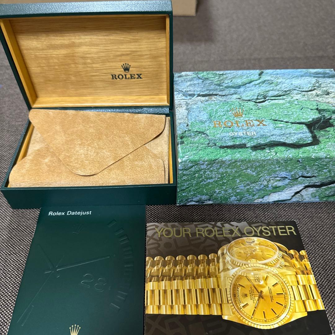 ロレックス デイトジャスト 箱のみ　未使用保管