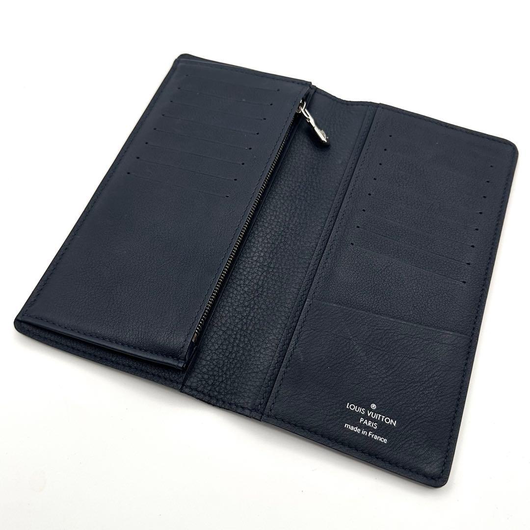 【未使用級】ルイヴィトン LVサークル ポルトフォイユ ブラザ アンディゴブルー