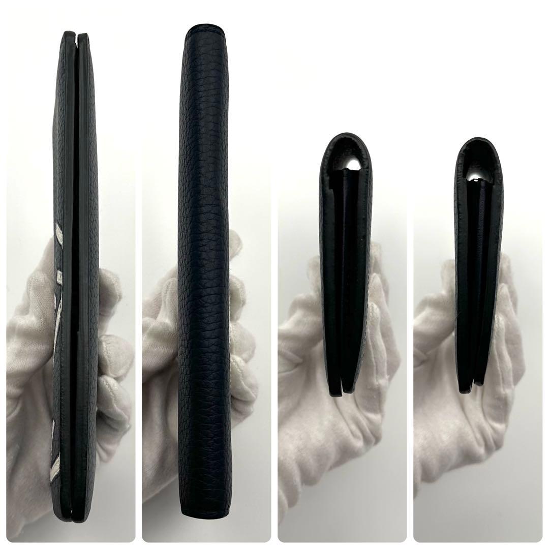 【未使用級】ルイヴィトン LVサークル ポルトフォイユ ブラザ アンディゴブルー