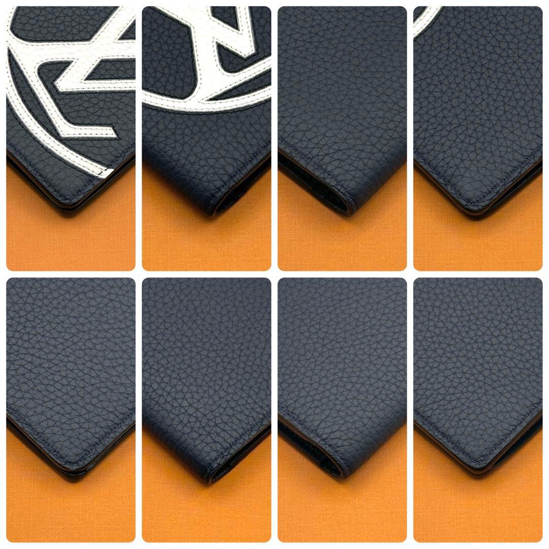 【未使用級】ルイヴィトン LVサークル ポルトフォイユ ブラザ アンディゴブルー