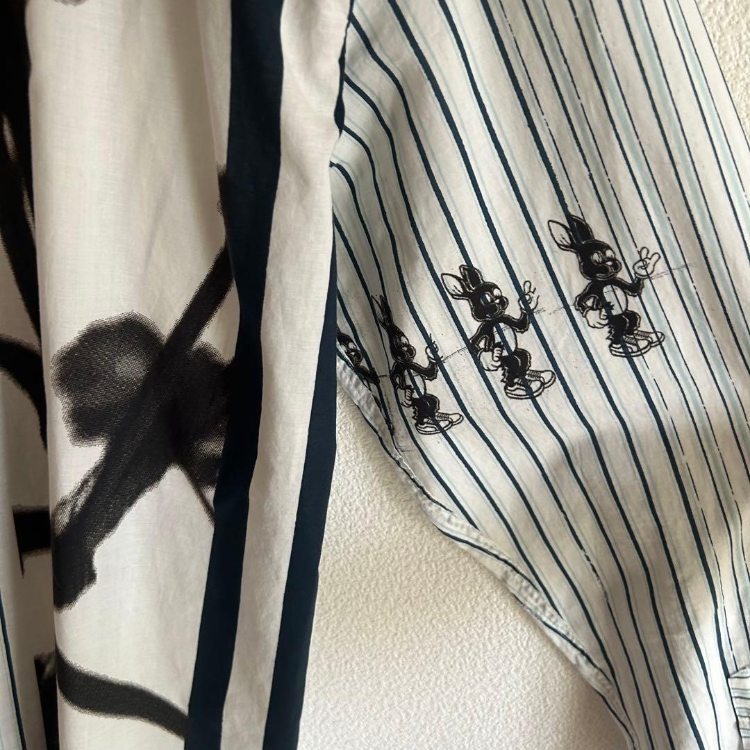 現行タグ Poul Smith ポールスミス シャツ アシンメトリー ストライプ