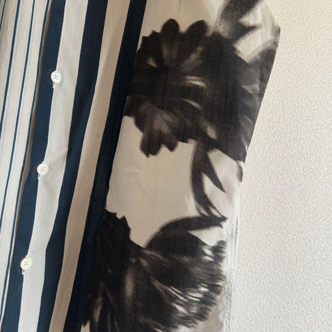 現行タグ Poul Smith ポールスミス シャツ アシンメトリー ストライプ