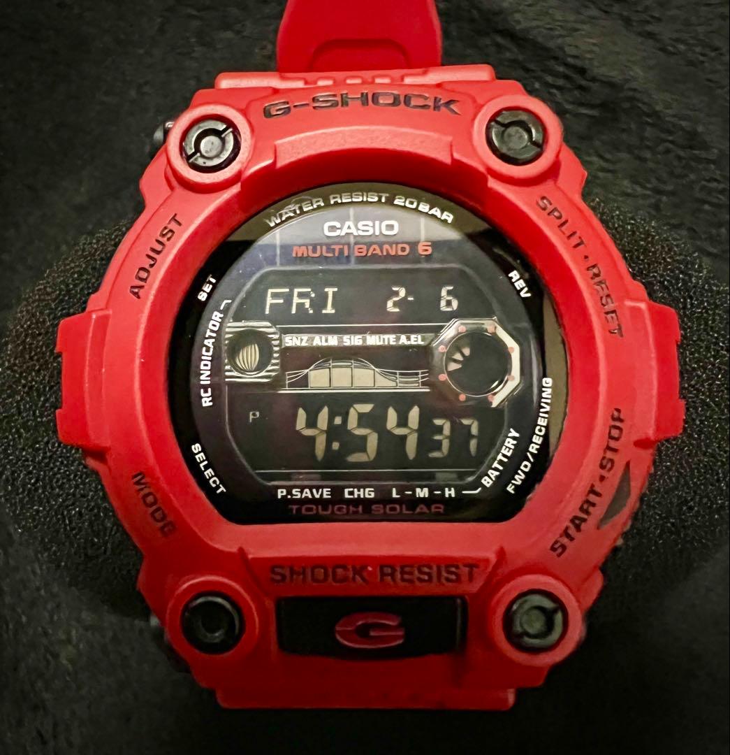 【レア品】G-SHOCK GW-7900RD 電波ソーラー 限定色 反転液晶