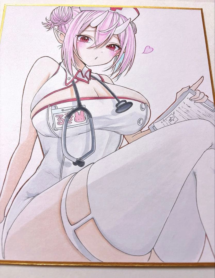 チ*ん様 オリジナル創作イラスト　手描きイラスト