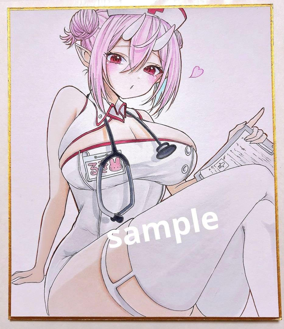 チ*ん様 オリジナル創作イラスト　手描きイラスト