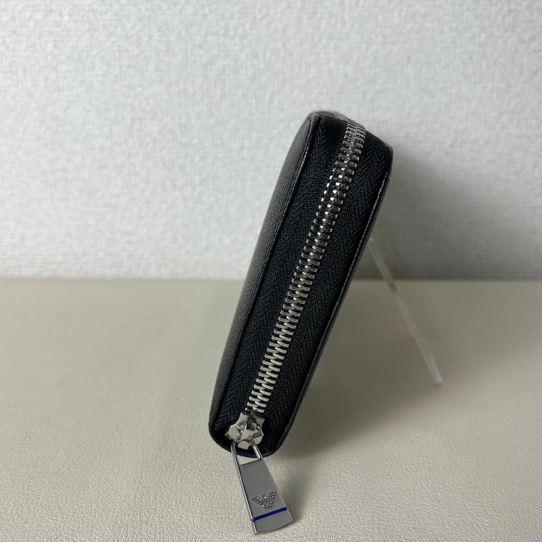 新品未使用　EMPORIO ARMANI 長財布　ラウンドファスナー　レザー