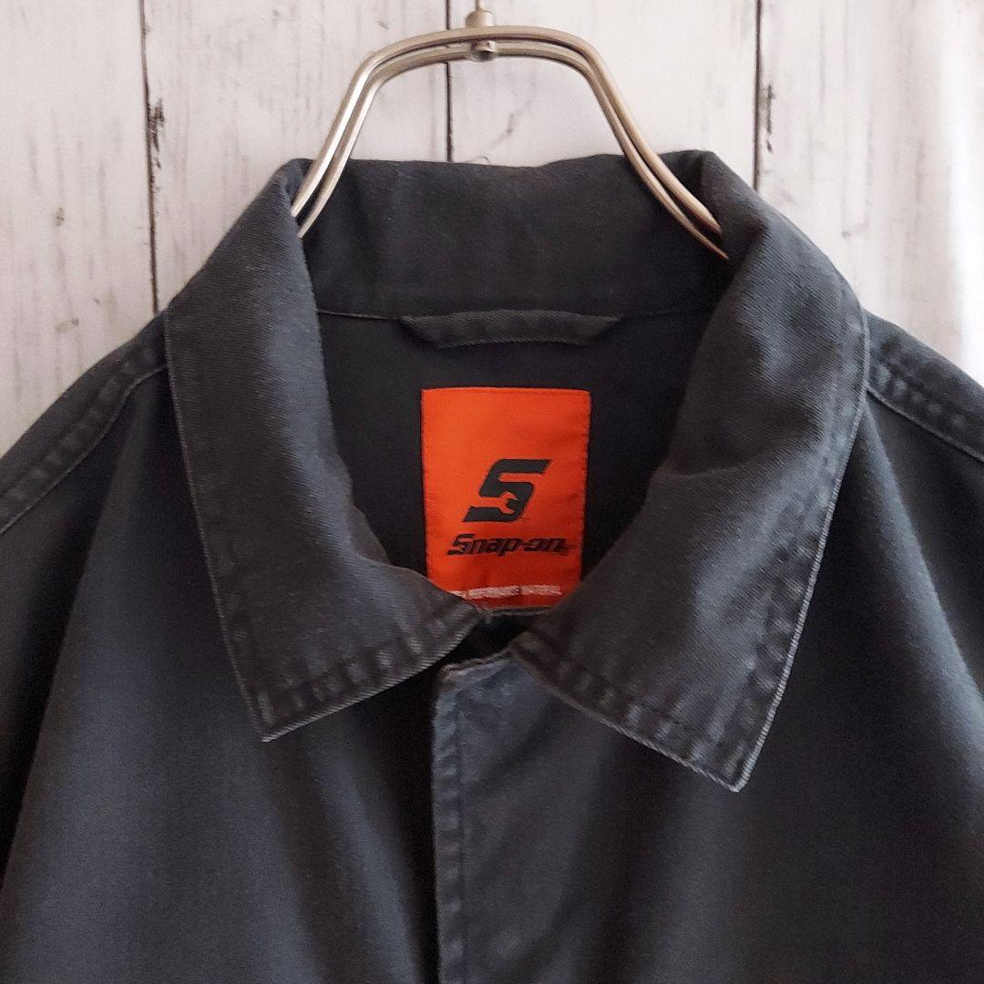 【Snap-on】スナップオン 刺繍 オールインワン L 紺