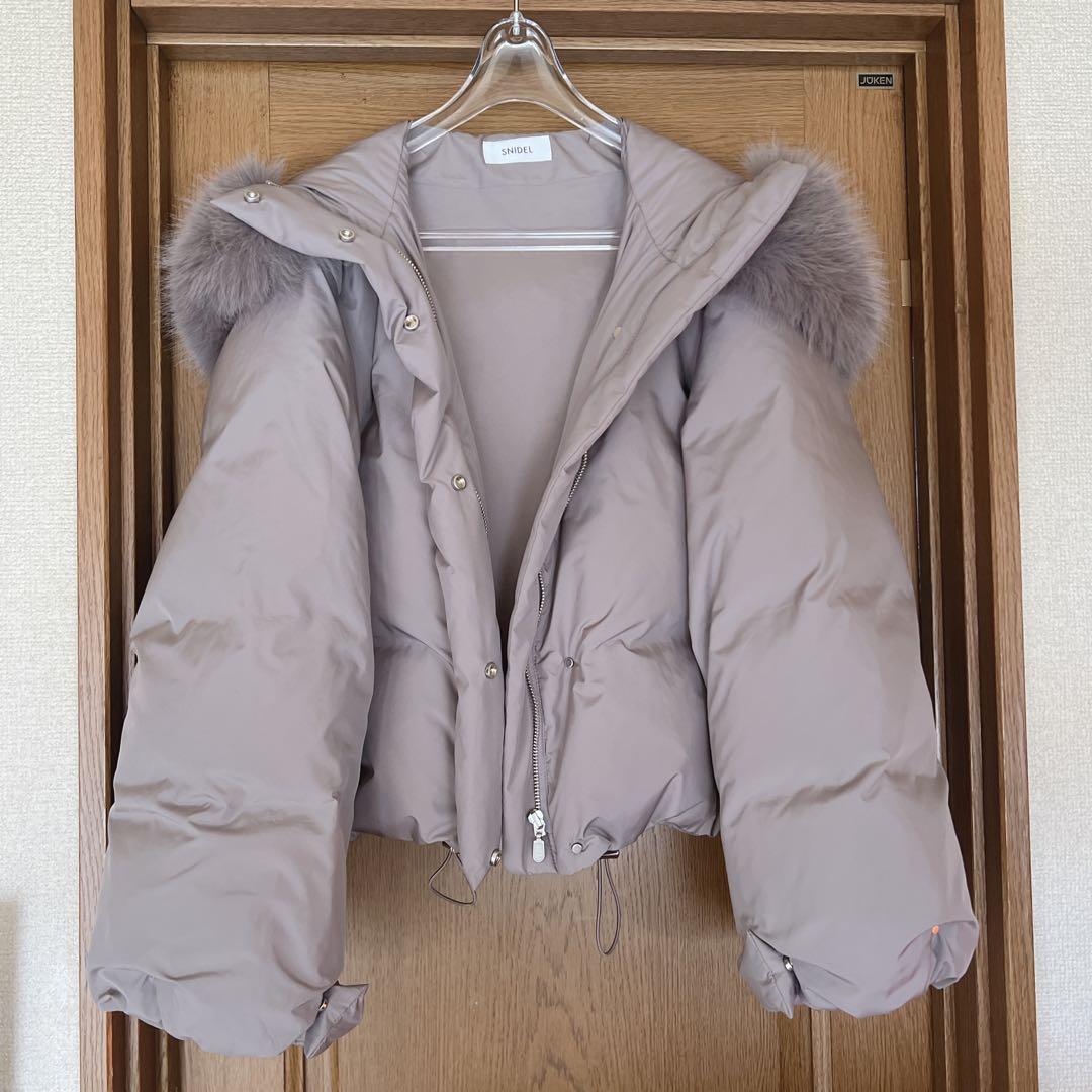 SNIDEL ♡西川フードファーショートダウン GRY