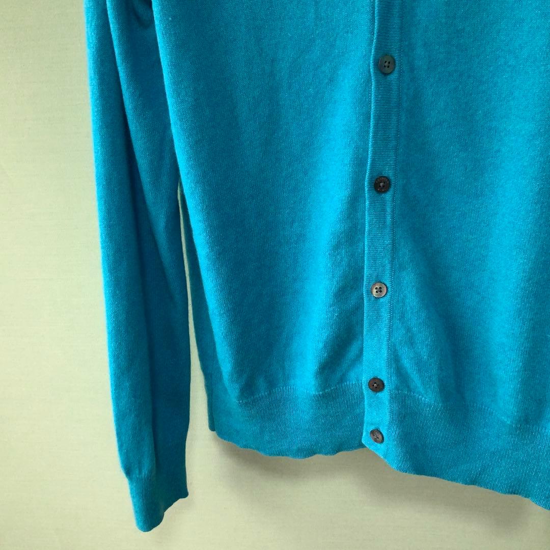PRINGLE プリングル カシミヤ100％ カーディガン 42 ブルー