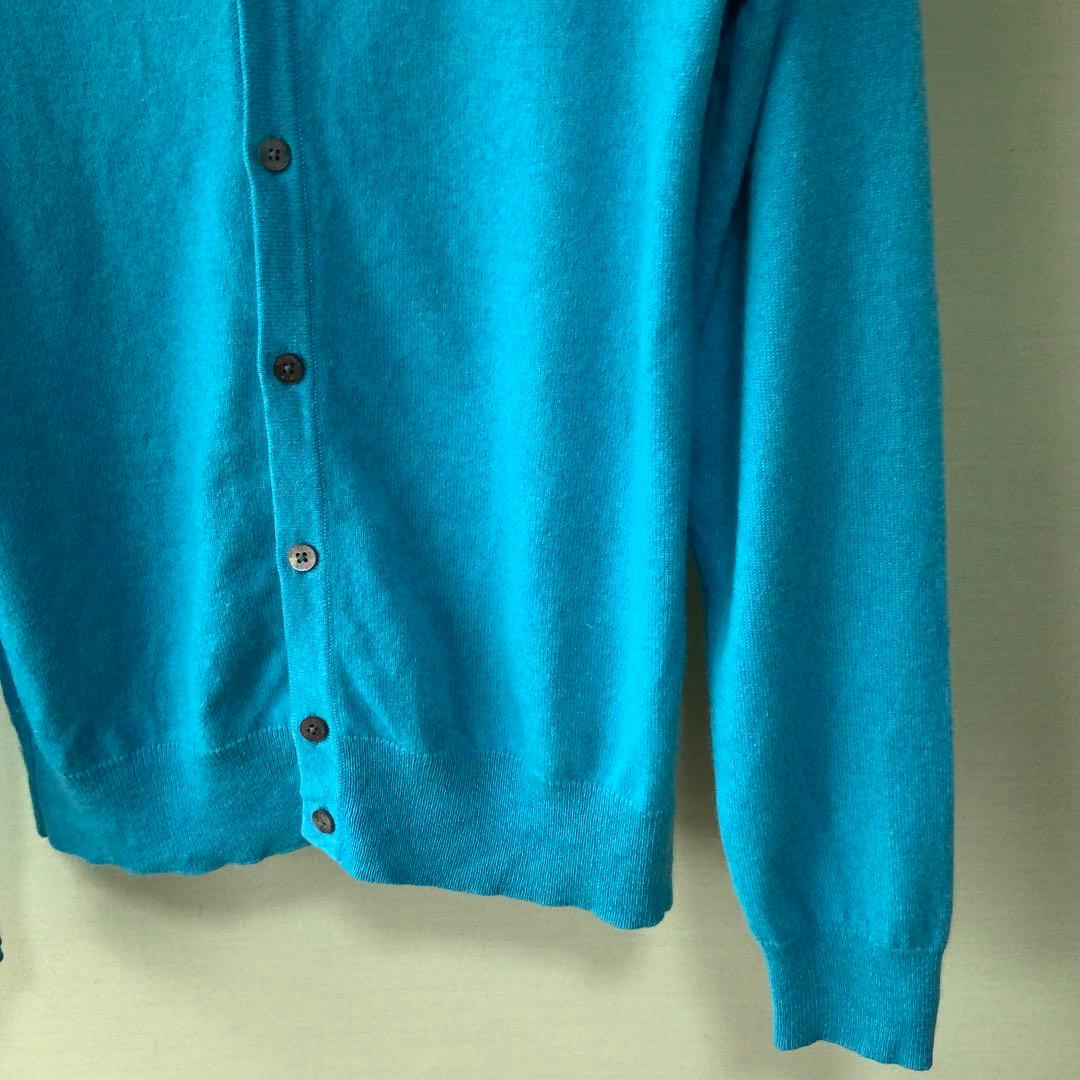 PRINGLE プリングル カシミヤ100％ カーディガン 42 ブルー