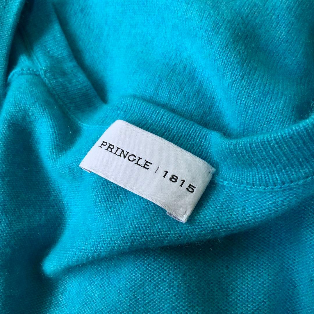 PRINGLE プリングル カシミヤ100％ カーディガン 42 ブルー