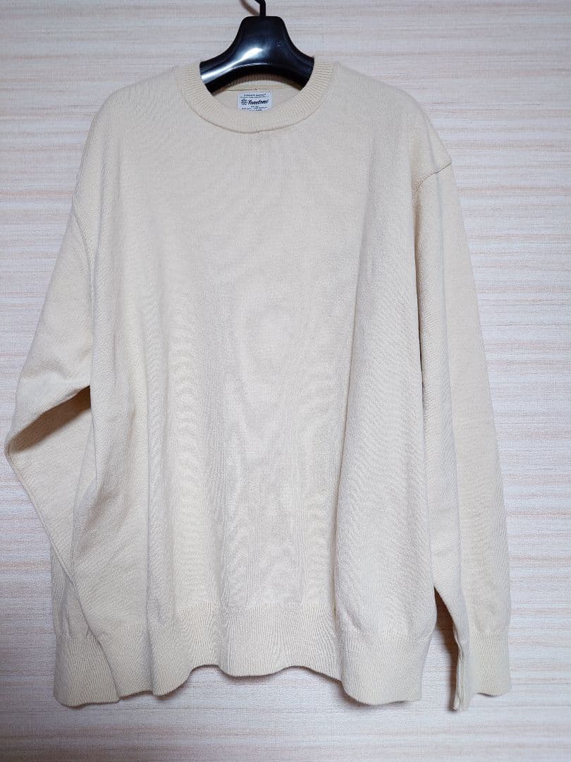 トップス Yonetomi WAVE COTTON KNIT PULLOVER BLACK