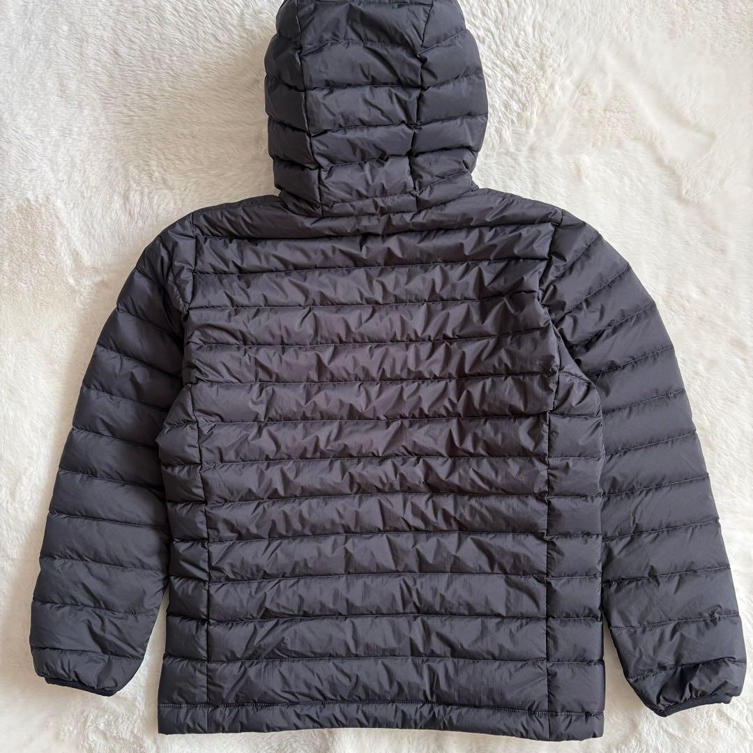 【美品✨】DANTON ダウンジャケット フーディ ブラック ライト フード