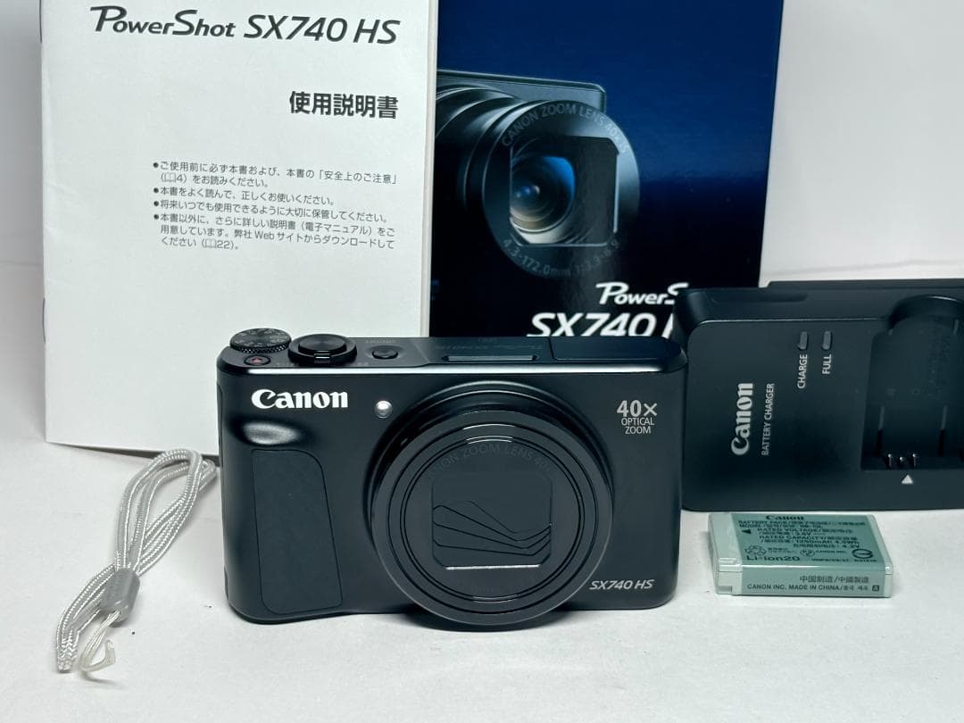元箱付き 極上品 キヤノン PowerShot SX740 HS ブラック