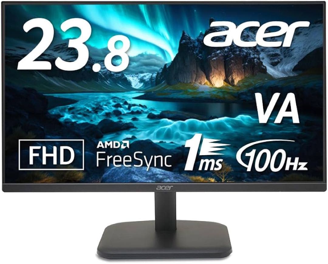 Acer EK241YHbi 23.8インチ 100Hz モニター