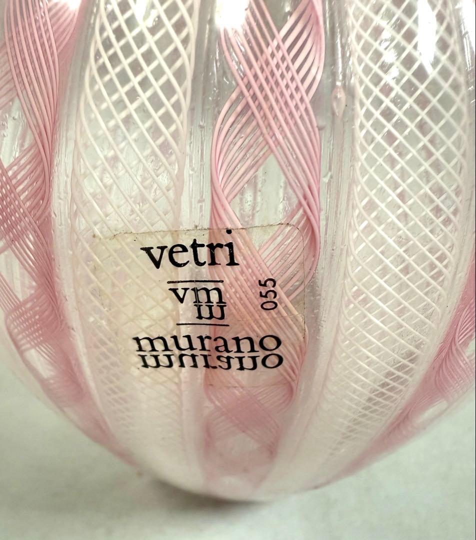 ムラノガラス murano レース　花瓶