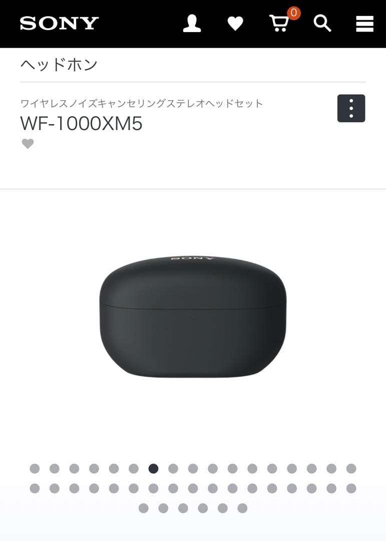 Sony WF-1000XM5 ワイヤレスイヤフォン ブラック