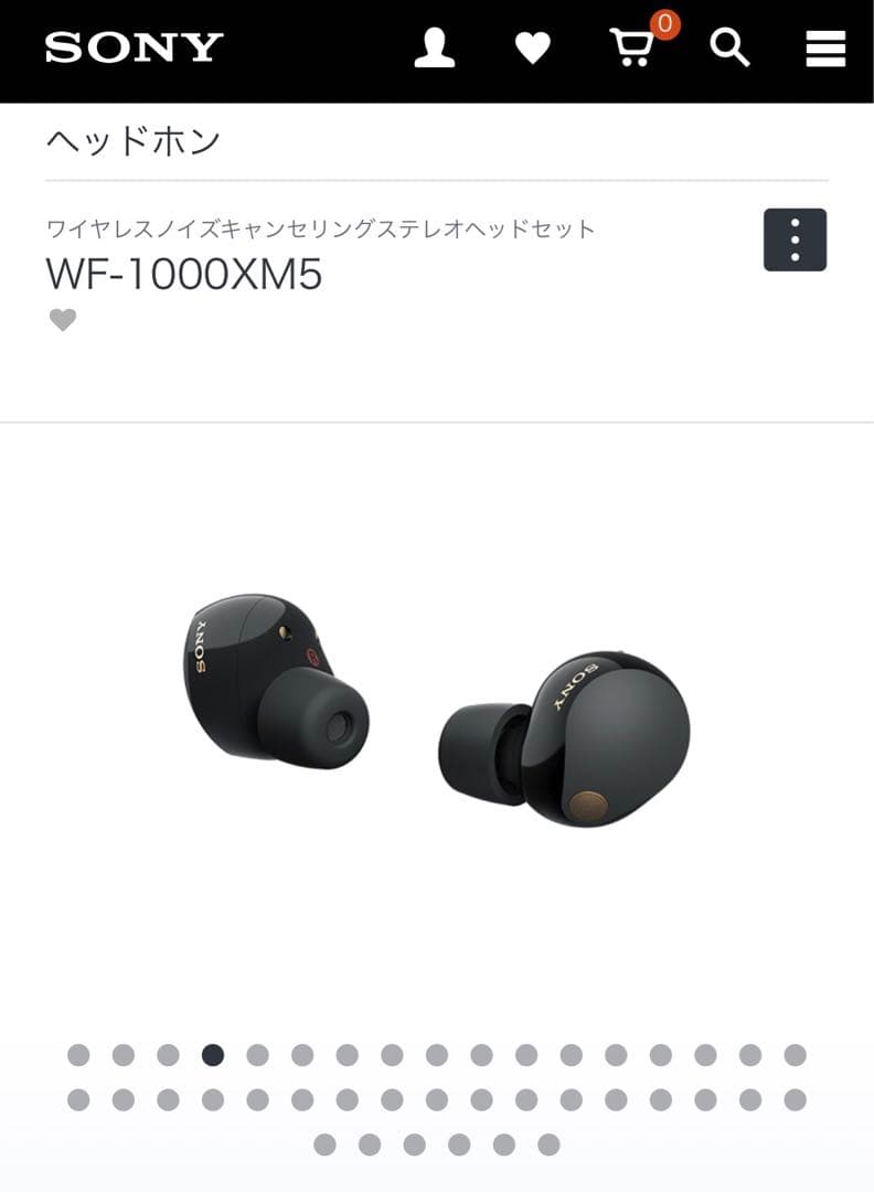 Sony WF-1000XM5 ワイヤレスイヤフォン ブラック