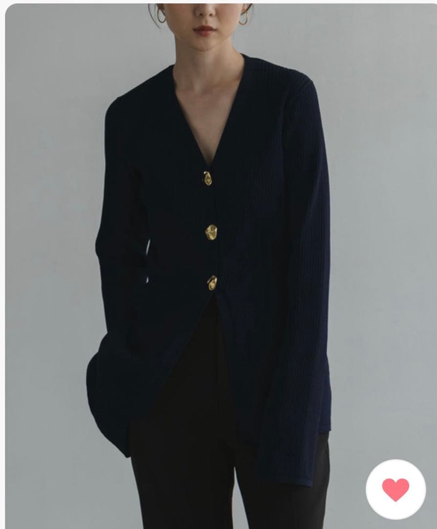 ELENI/エルニ フロウゴールドボタンニット