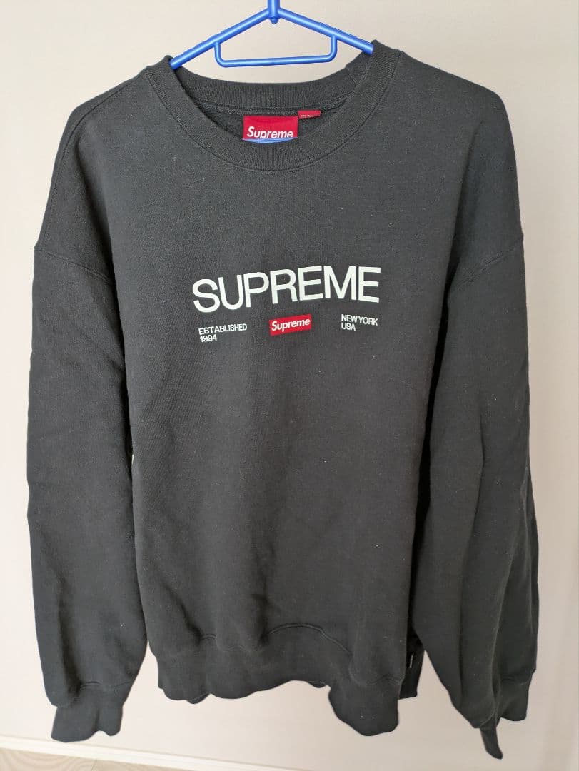 Supreme 24ssエスタブリッシュクルーネックスウェット