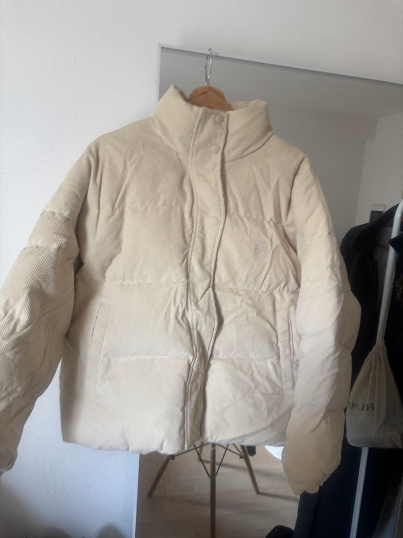 ジャケット・アウター Eaphi CORDUROY PUFFY JACKET beige