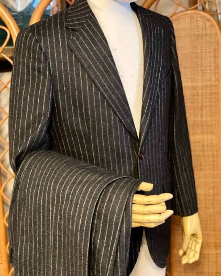 カルーゾ　CARUSO ストライプ　伊勢丹メンズ館　46