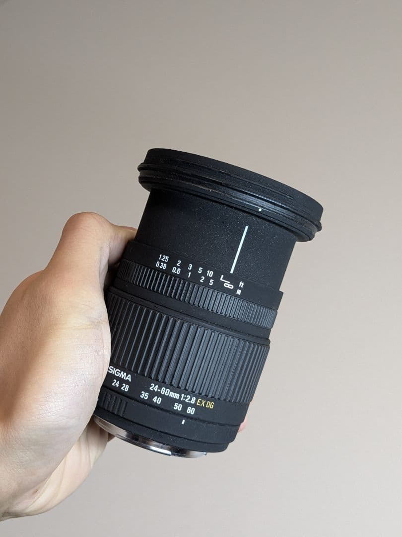 SIGMA 24-60mm 1:2.8 EX DG Canon EF フード付き