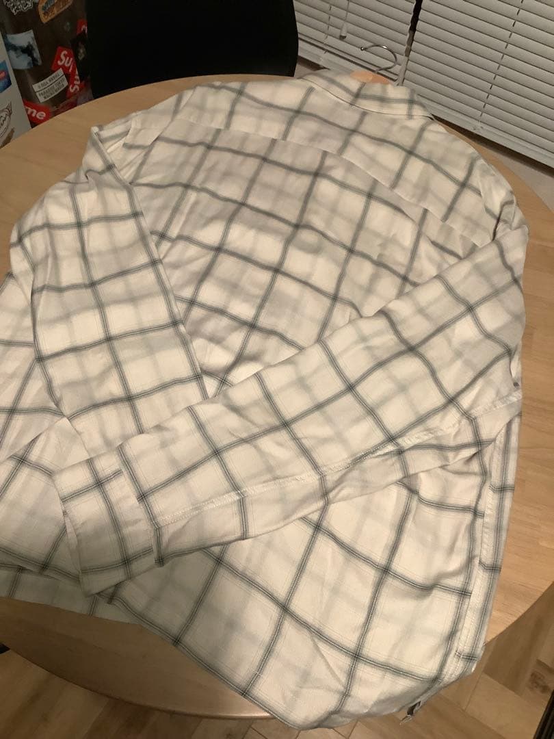 トップス stussy rayon plaid shirt