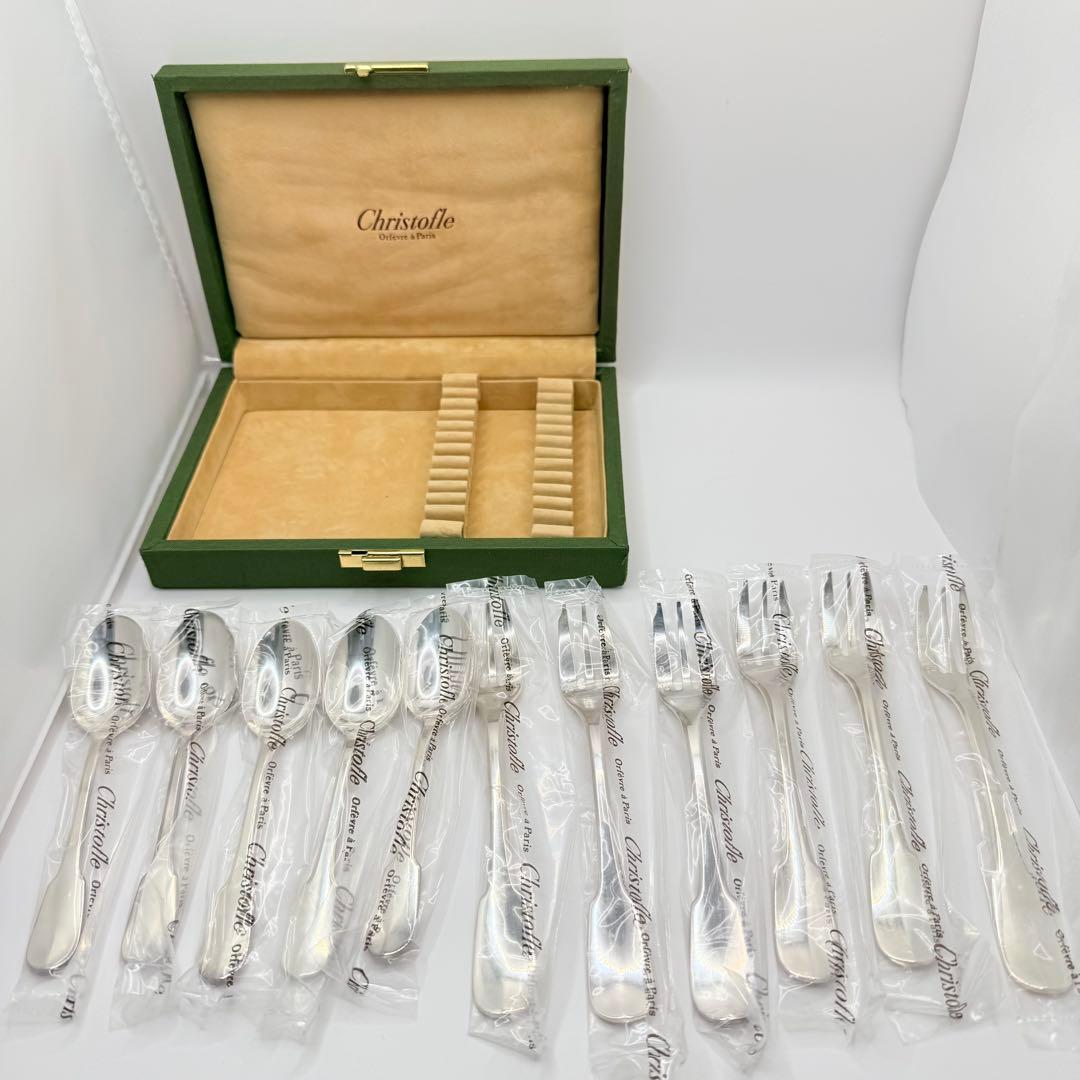 【tantanさま】 クリストフル クリュニー フォーク スプーン 11本セット