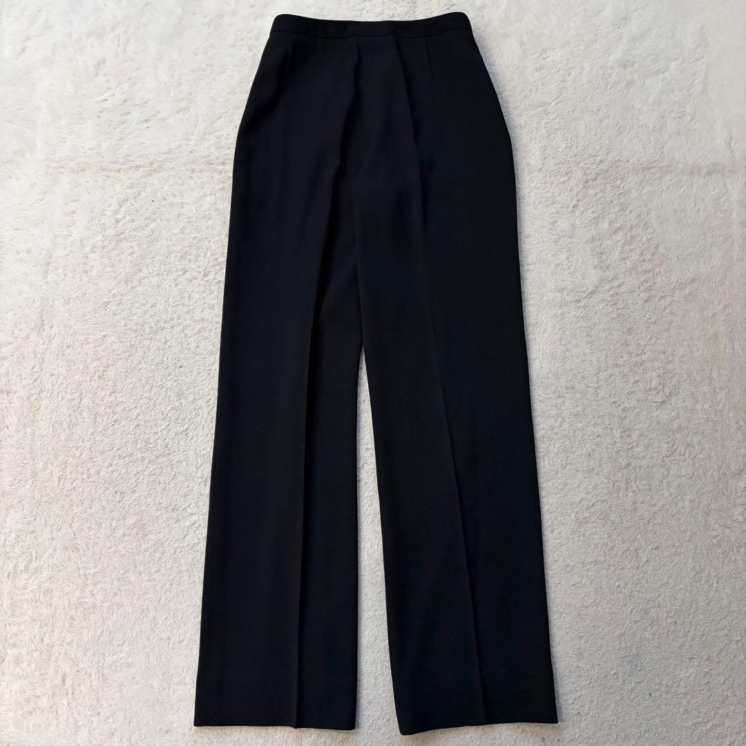 【美品】ジョルジオアルマーニ パンツセットアップ ウール 黒 36 イタリア製