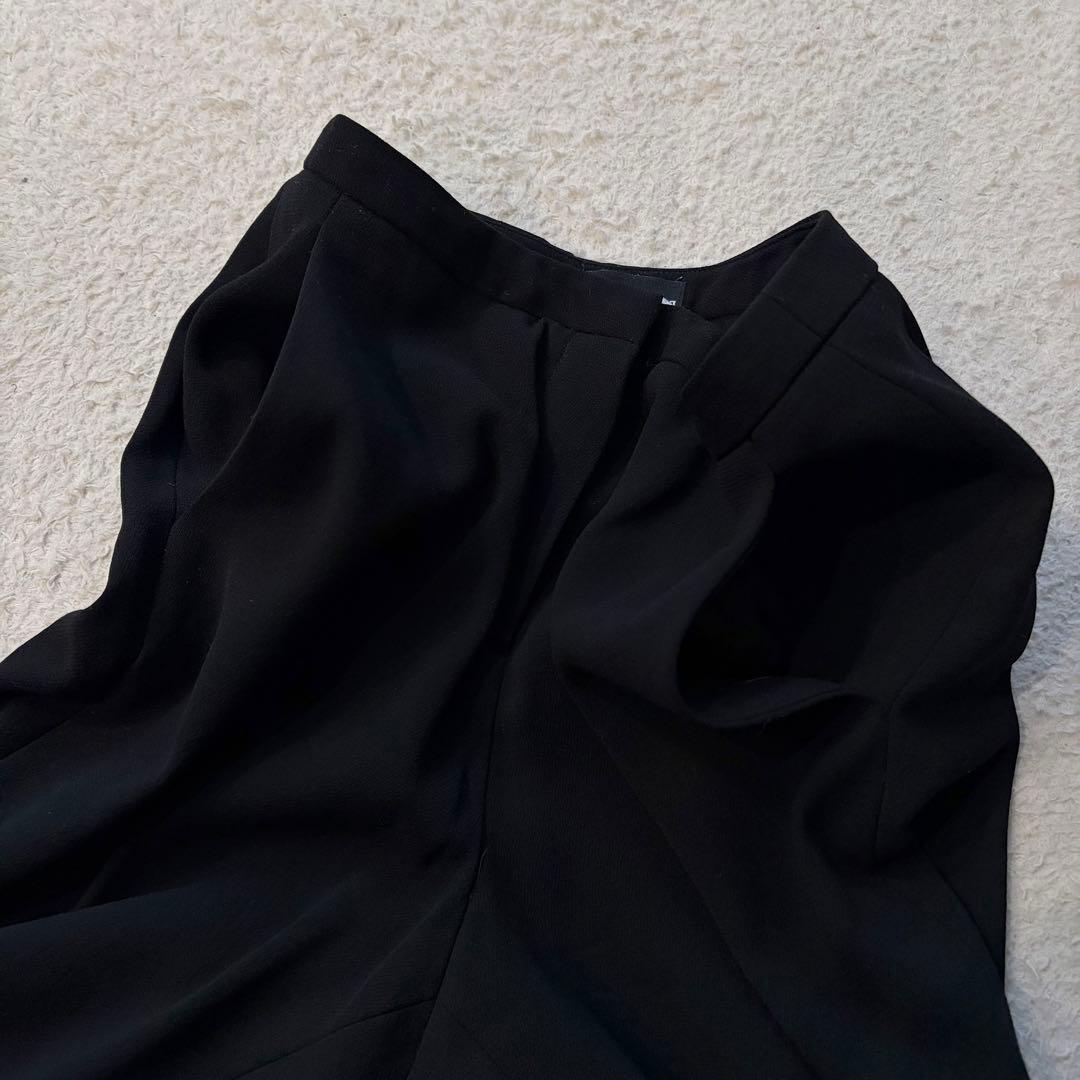 【美品】ジョルジオアルマーニ パンツセットアップ ウール 黒 36 イタリア製