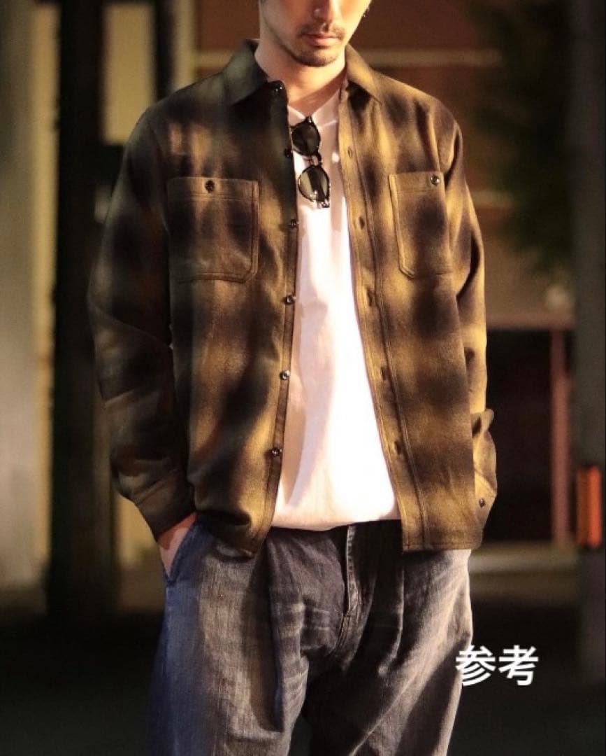 ファインクリーク ジェイミー オンブレシャツ 38/CWORKS Jamie