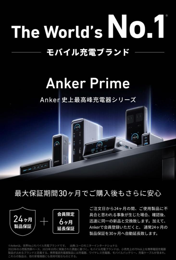 青いライオン専用Anker Prime Power Bank Fusion