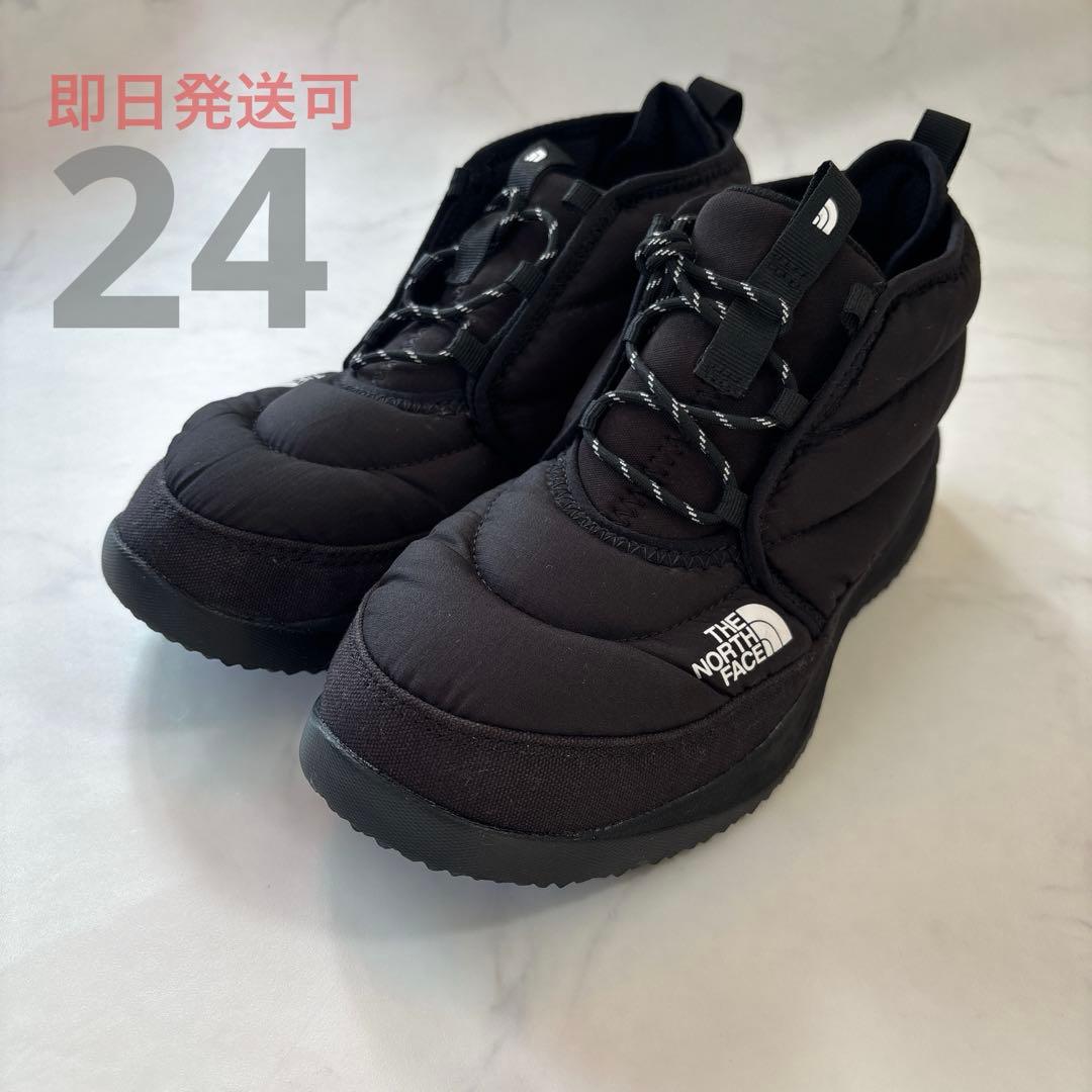 未使用級♡24cm ノース・フェイス ヌプシ チャッカ ブーツ　ブラック