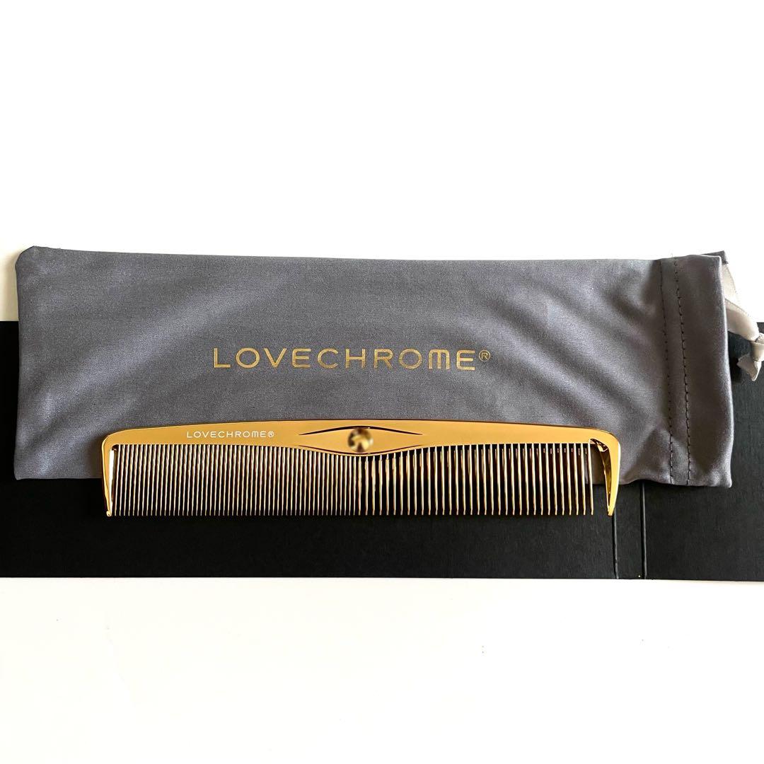 LOVECHROME K24GPスタイリングコーム ゴールド