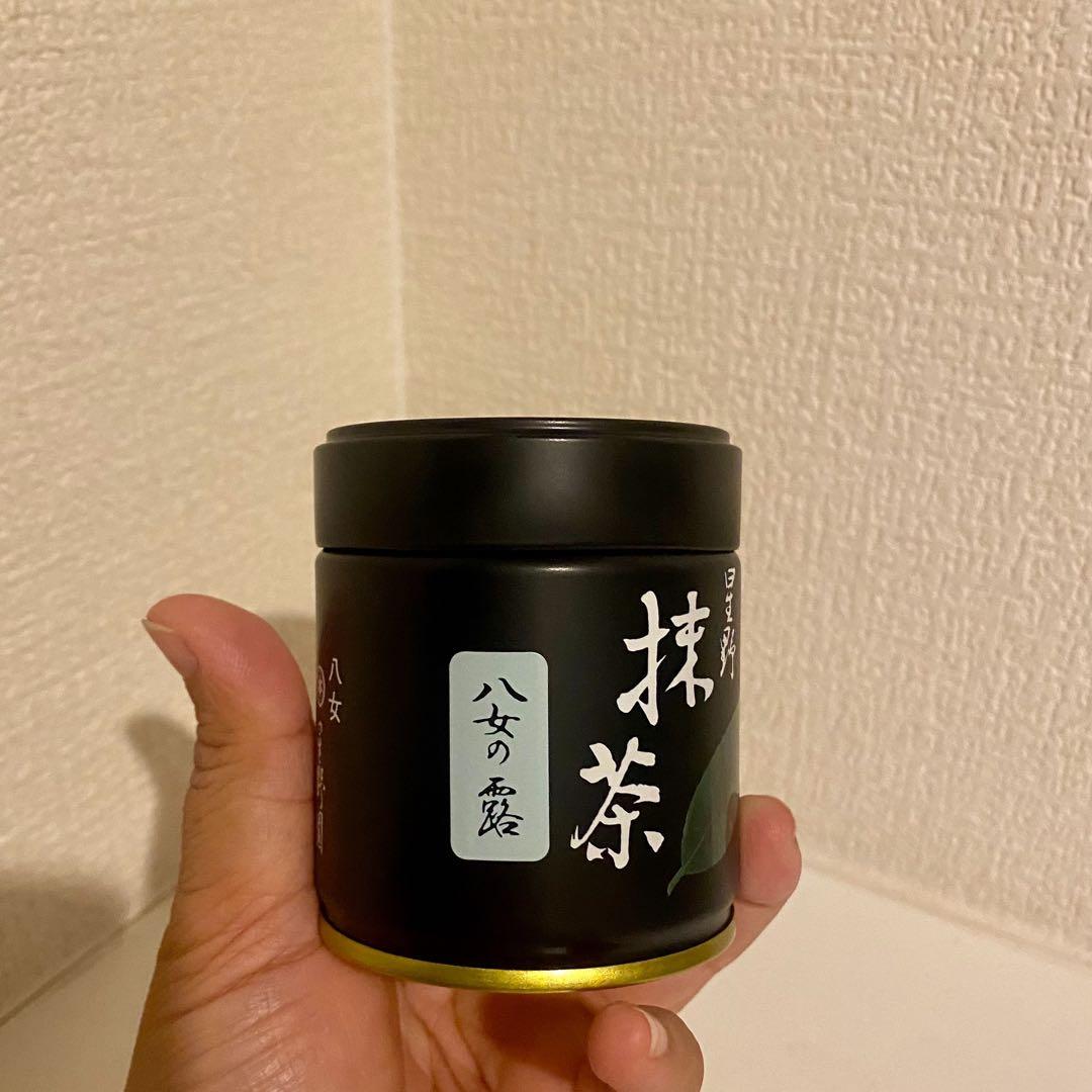 星野抹茶　八女の露40g缶