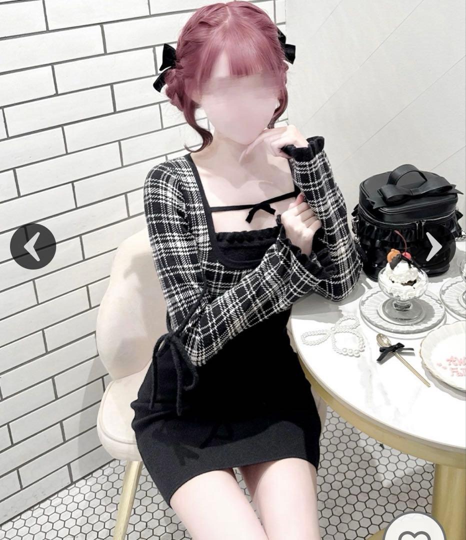 ハニーミュウ チェックリボンドッキングワンピース F