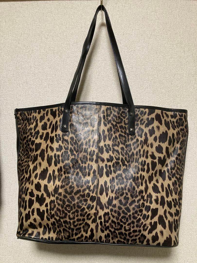 PUERTA DEL SOL プエルタ デルソル レザー トート レオパード柄