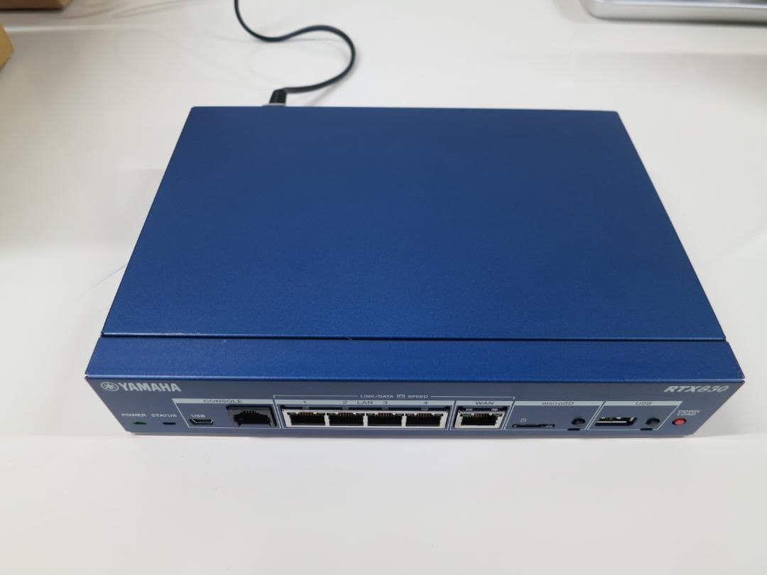 YAMAHA RTX830 ギガアクセス VPN ルーター